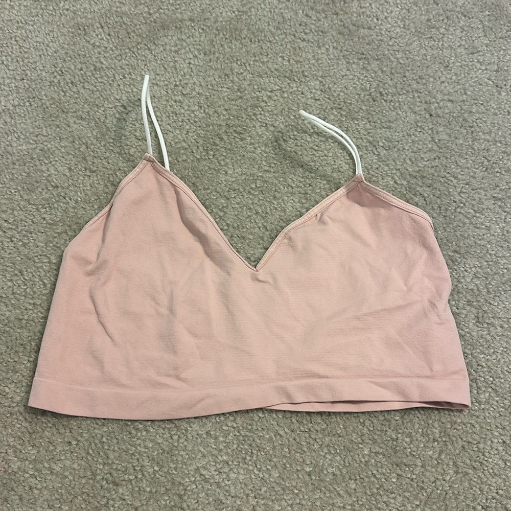 Free People Pink Cami Crop Top